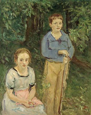 Max Slevogt Kinder im Wald France oil painting art
